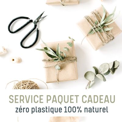 Service paquets cadeaux emballages naturel sans plastique sur sans-bpa.com